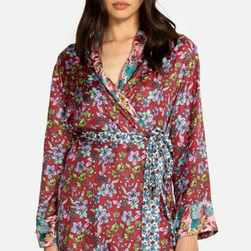 Penny Mixed Wrap Top